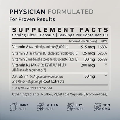 InfiniWell Defend - Suplemento de Vitaminas A, D3 y K2 - 60 Cápsulas – Image 5