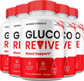 Gluco Revive Pills – Fórmula Máxima Fuerza con Ingredientes Naturales, Suplemento Diario, 5 Meses de Suministro (5 Envases)