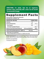 Nature's Truth Gominolas de Vitamina D3 + K2, 50 unidades, sabor Melocotón Mango, Vegetarianas, No GMO y Sin Gluten