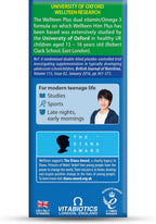 Vitabiotics Wellteen Him Plus Omega-3 - Multivitamínico para Adolescentes y Jóvenes (13-19 años) - 56 Comprimidos y Cápsulas