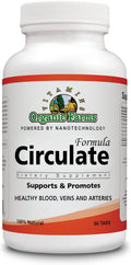 Organic Farms Vitamins Circulate Formula - 90 Tablets - Natural Blood Circulation Formula