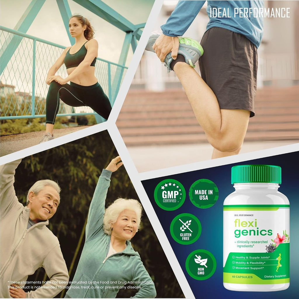 Flexigenics Cápsulas - Suplemento para Articulaciones y Flexibilidad (60 Cápsulas)