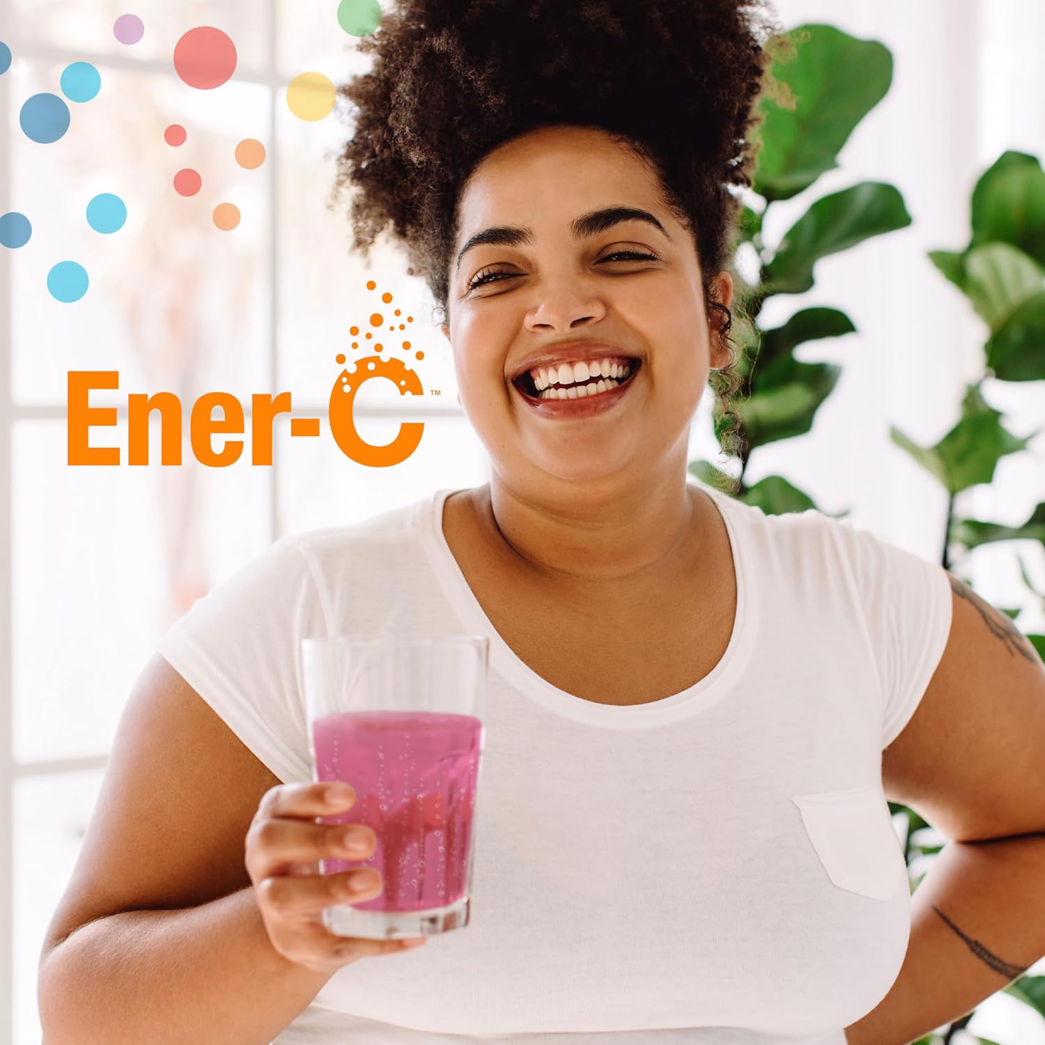 Ener-C Multivitamin Drink Mix - Vitamin C, Electrolyte and B Vitamin Packets - Raspberry Flavor, 60 Count