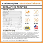 Canine Complete - Polvo Multivitamínico para Perros con Calabaza - 227 g (22 cucharadas)