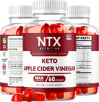 NTX Nutrition Keto Gummies - 180 Gominolas con Vinagre de Manzana (Pack de 3)