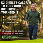 Vitamina D3 K2 con Magnesio, Zinc y Calcio | 10.000 UI D3, 200 mcg K2 MK7, 1500 mg Magnesio Glicinato | Vegano, Non-GMO