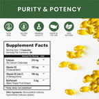 Whole Nature Vitamina D3 + K2 MK-7 con BioPerine - 5000 UI D3 + K2 MK-7 para Huesos - 60 Cápsulas Veganas