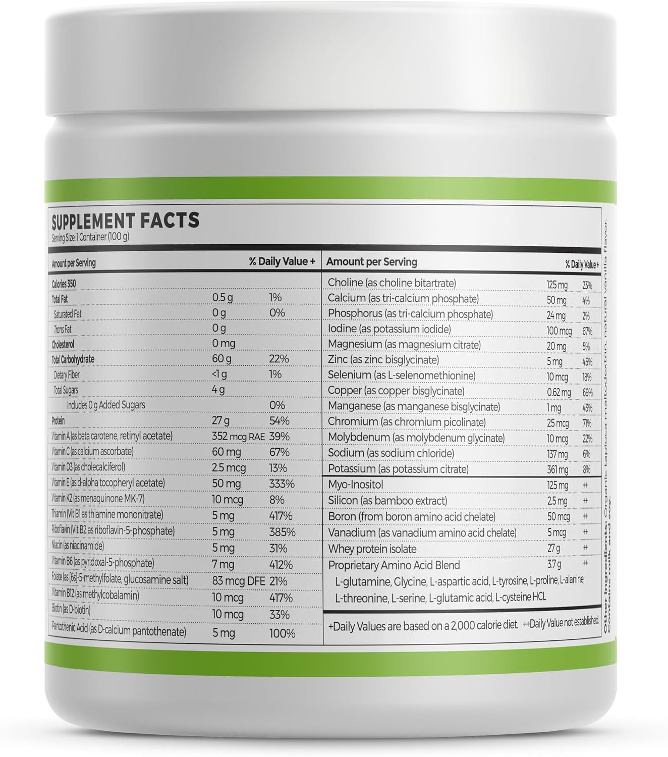 Absorb Plus Isolate Protein – Suplemento Dietético para Salud Intestinal y Soporte Nutricional (100 g, Vainilla sin Endulzar)
