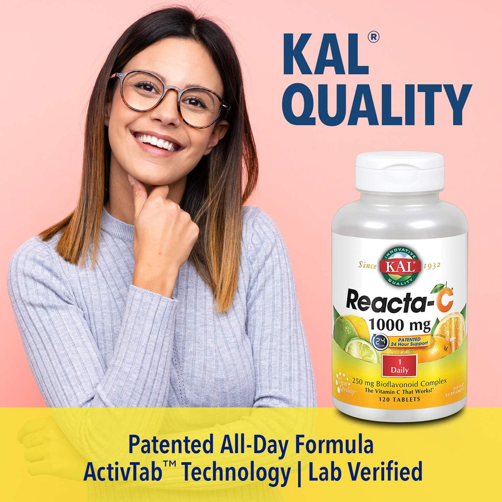 KAL Reacta-C con Bioflavonoides - 120 Comprimidos