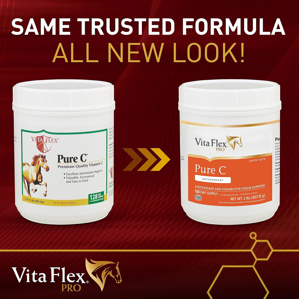 Vita Flex Pro Pure C Antioxidant – Suplemento de Vitamina C Pura para Caballos