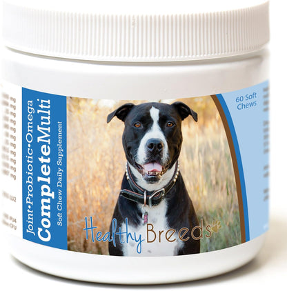 Healthy Breeds Pit Bull All in One Multivitamin Soft Chew 60 Count – Image 1