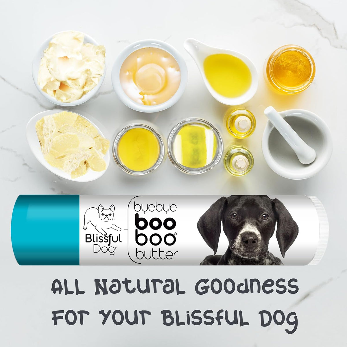 The Blissful Dog .15 oz Tube German – Aceite de oliva, ricino, aguacate, almendra y coco : proporcionan vitaminas – Image 2
