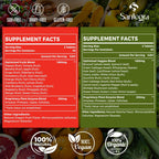 Santegra 2000 MG Fruit and Veggies Supplement, 35+ Fruits and Vegetables, 120 Tablets