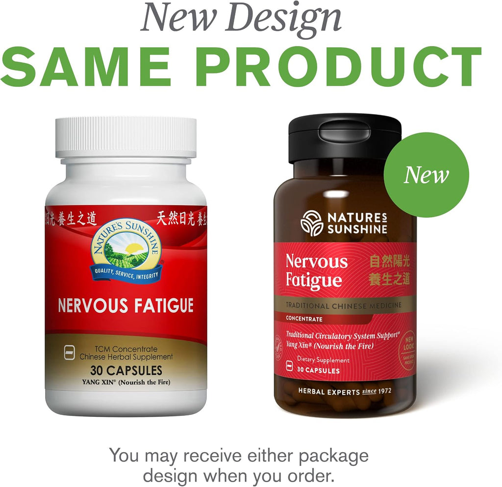 Nature's Sunshine Nervous Fatigue Concentrado TCM - 30 Cápsulas