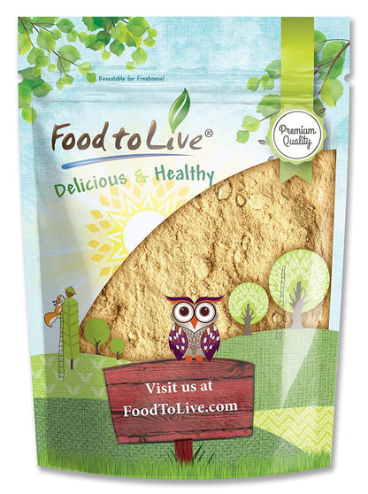 Food to Live Yellow Maca Powder, 1 Pound – Raw Ground Maca Root, Vegan, Kosher, Keto, Non-Gelatinized, Bulk, Rich in Vitamin – Image 1