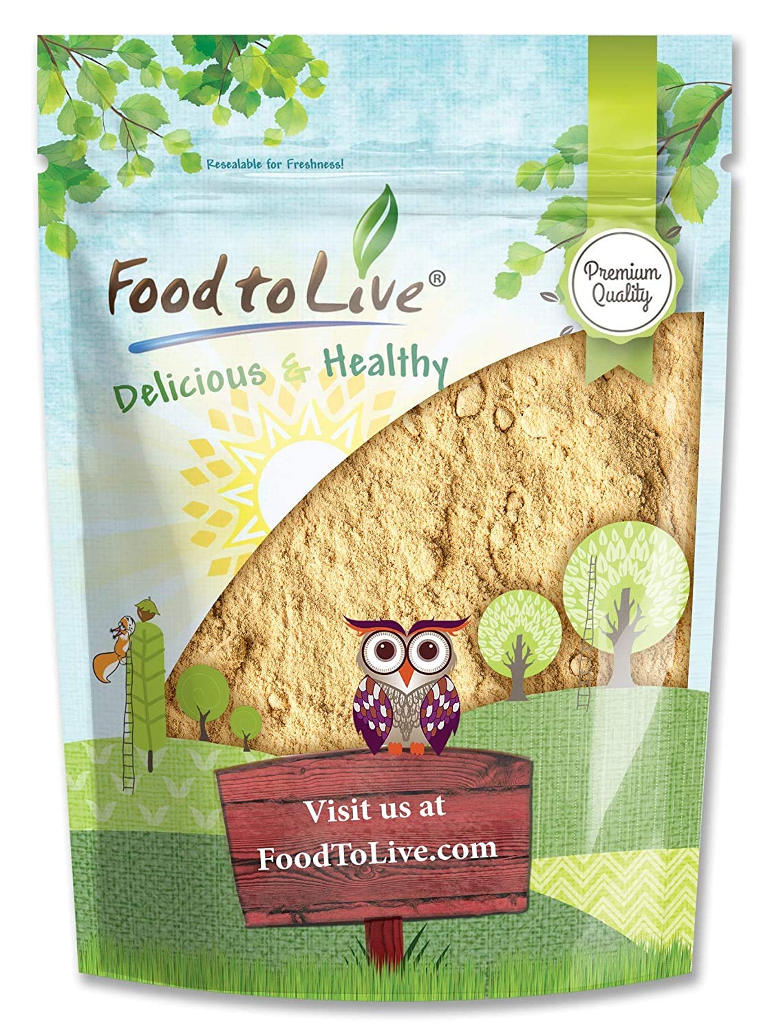 Food to Live Maca Amarilla en Polvo, 3.6 kg – Raíz de Maca Cruda Molida, Vegano, Kosher, Keto, Sin Gelatina, A Granel, Rica en Vitamina C