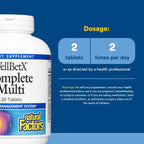 WellBetX Complete Multi de Natural Factors, 120 comprimidos