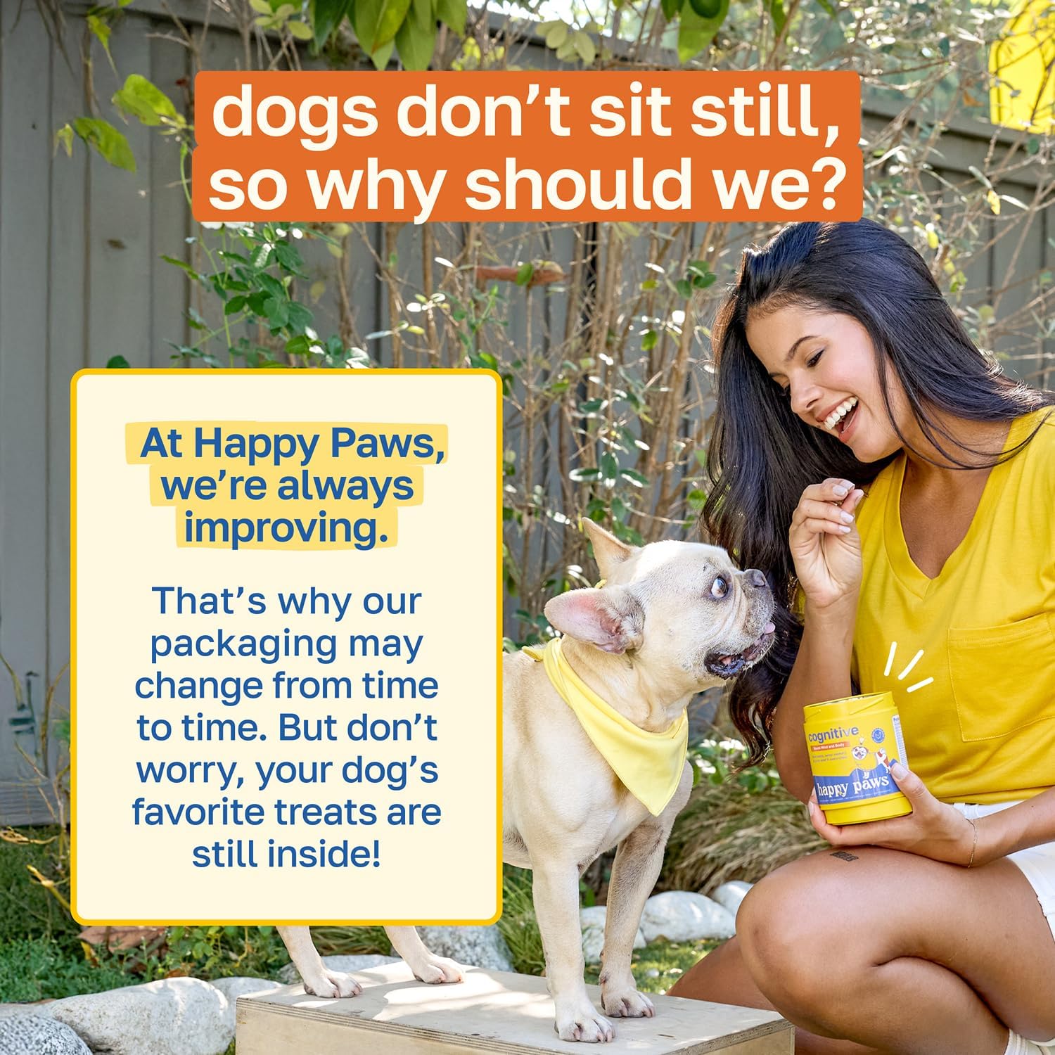 Happy Paws Cognitive Taurine Supplement for Dogs - Soft Chews con Espirulina, CoQ10 y Vitaminas B