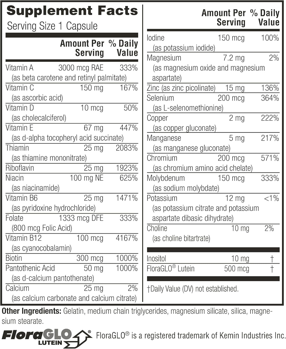 Twinlab Daily One Sin Hierro - – La vitamina D contribuye al mantenimiento de los huesos en condiciones normales. – Image 2