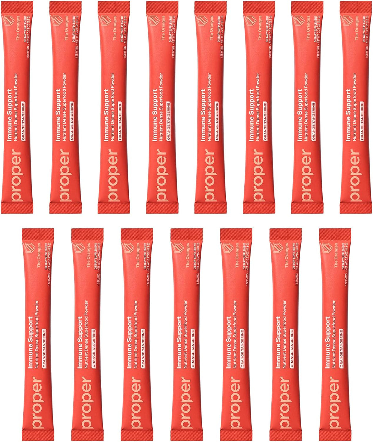 Proper, The Oranges Immune Support Supplement - Mezcla de bebida sabor naranja mandarina con saúco, vitamina C, zinc y – Image 2