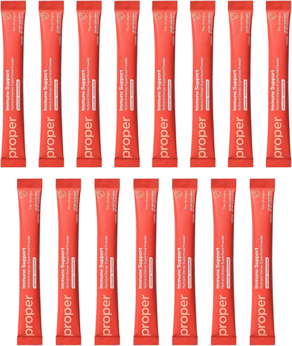 Proper, The Oranges Immune Support Supplement - Mezcla de bebida sabor naranja mandarina con saúco, vitamina C, zinc y – Image 2