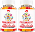 VITA GLOBE Multivitamin Gummies Adultos - 9 Vitaminas Esenciales con C, D, E, B6, B12, Folato y Biotina - Sabor Naranja, Melocotón y Fresa - 120 Gominolas (2 Envases de 60)