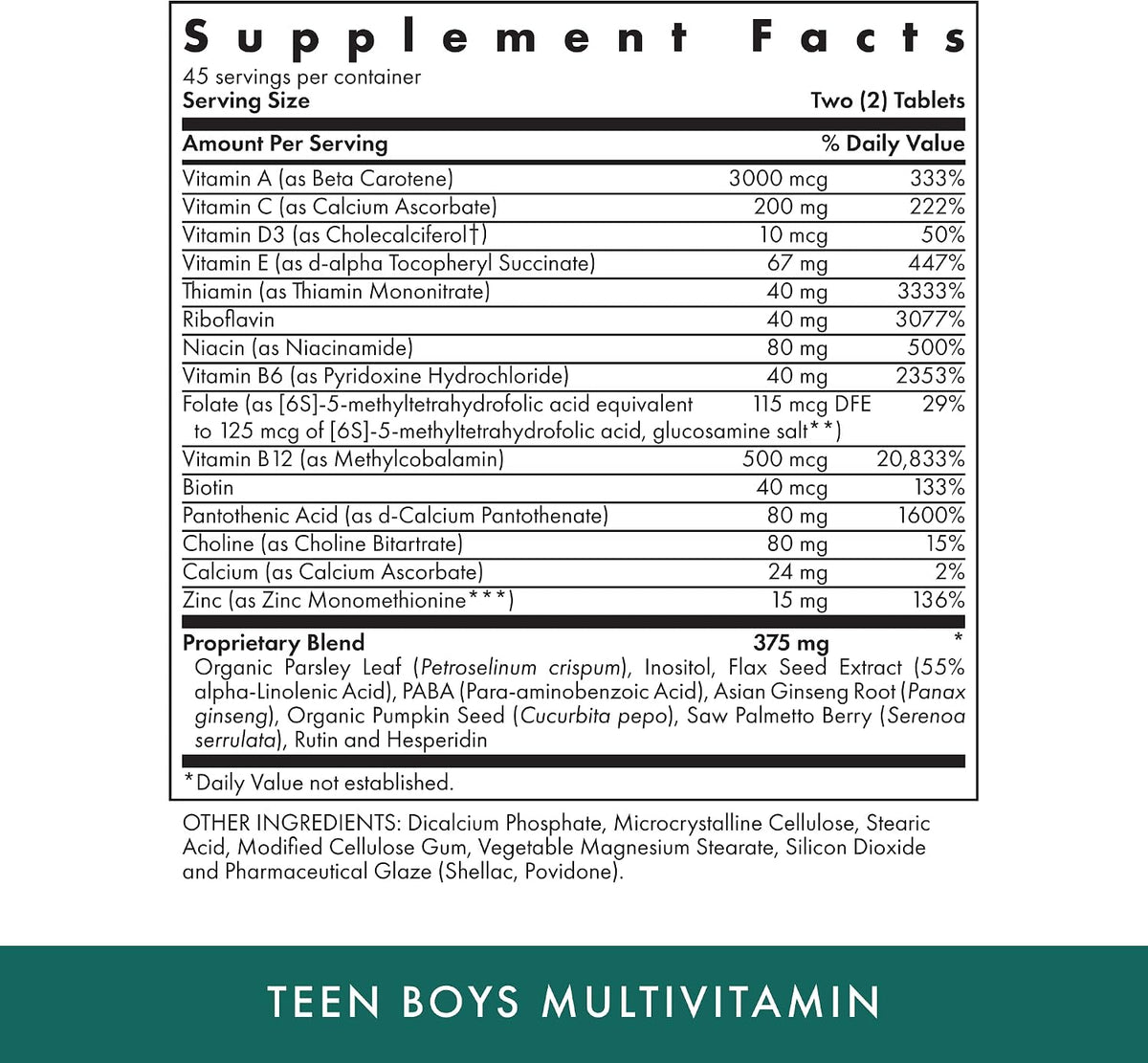 MICHAEL'S Teen Boys Multivitamínico 90 – Vitamina C : contribuye al funcionamiento normal del sistema inmunitario – Image 2