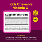 Natural Factors, Vitamina C 500 mg Masticable para Niños, Sabor Fruta, 90 Wafers