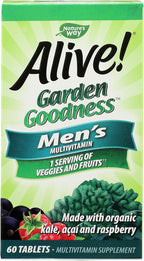 Nature's Way Alive! Garden Goodness Multivitamínico para Hombres, 60 Comprimidos