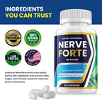 Nerve Forte (2 Pack) - Cápsulas de Fórmula Avanzada para el Bienestar General, 120 Cápsulas