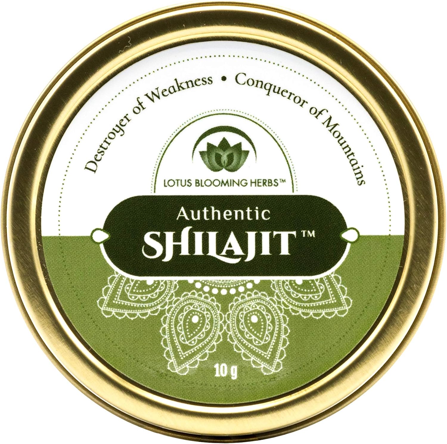 Auténtico Shilajit – Resina Pura de Grado Oro del Himalaya con Ácido Fúlvico y Minerales Traza | Lotus Blooming Herbs | 10 Gramos