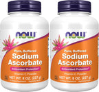 NOW Foods, Ascorbato de Sodio en Polvo, Vitamina C Tamponada, 227 g (8 oz)