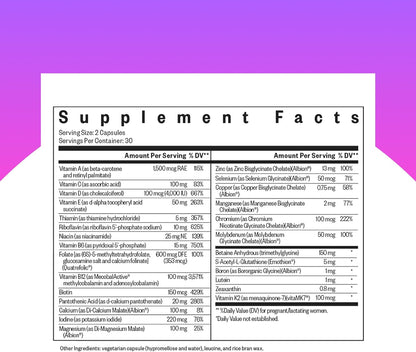 Seeking Health Prenatal Essentials, 60 – Folato (como metilfolato): Importante para el crecimiento de los tejidos – Image 2
