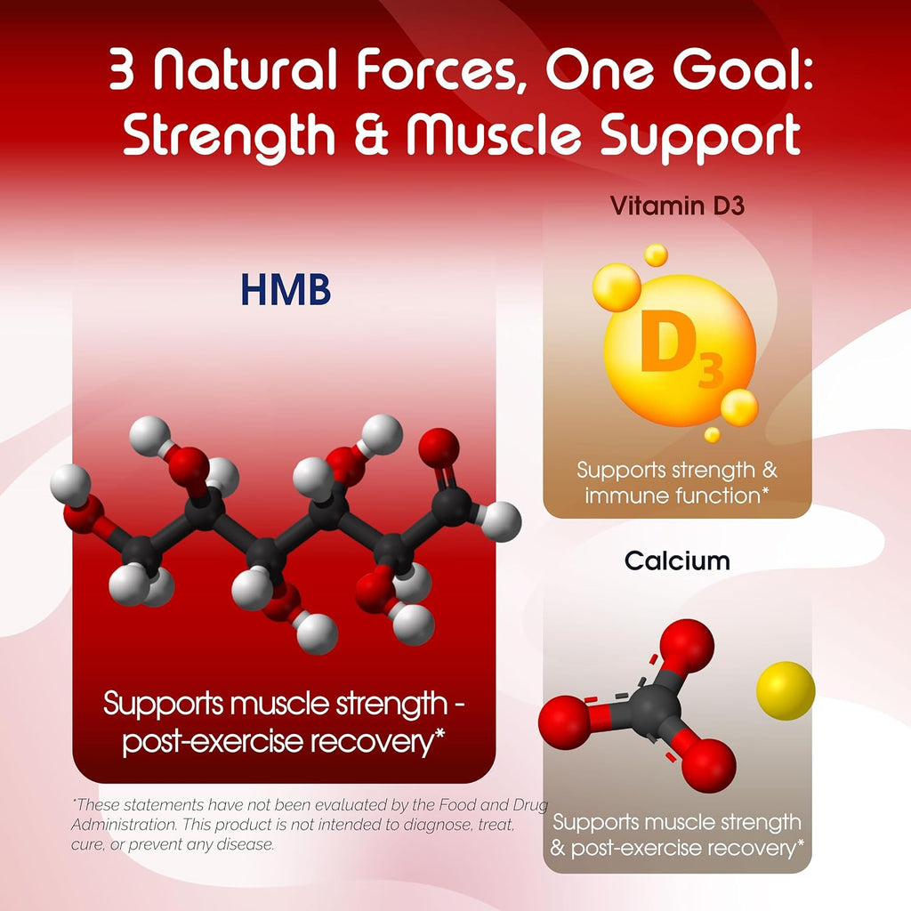 VITAL HERBAL Liposomal HMB con Vitamina D3 – Máxima Potencia – Apoya la Salud Muscular y el Cuerpo Activo