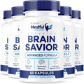 Mindful Wellness Advanced Brain Savior Cápsulas (5 Paquete) - 300 Cápsulas para 5 Meses