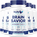 Mindful Wellness Advanced Brain Savior Cápsulas (5 Paquete) - 300 Cápsulas para 5 Meses