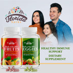 Fruits and Vegetables Supplement - 360 Cápsulas (180 Frutas + 180 Verduras) - Complemento Alimenticio Vegano