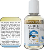 Colonial Dames High Potency 50,000 IU Vitamin E Oil Blend – is an Ideal Antioxidant Skin Therapy Oil for Whole Body.