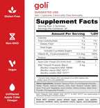 Goli Zero Sugar – Gomitas de Vinagre de Manzana con Vitamina B12 y Probióticos