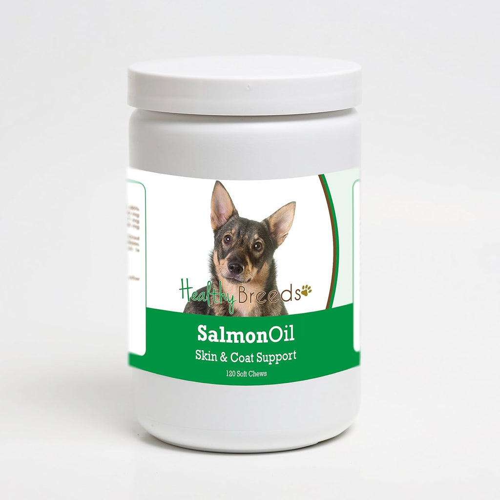 Healthy Breeds Swedish Vallhund Aceite de Salmón Golosinas Blandas 120 unidades