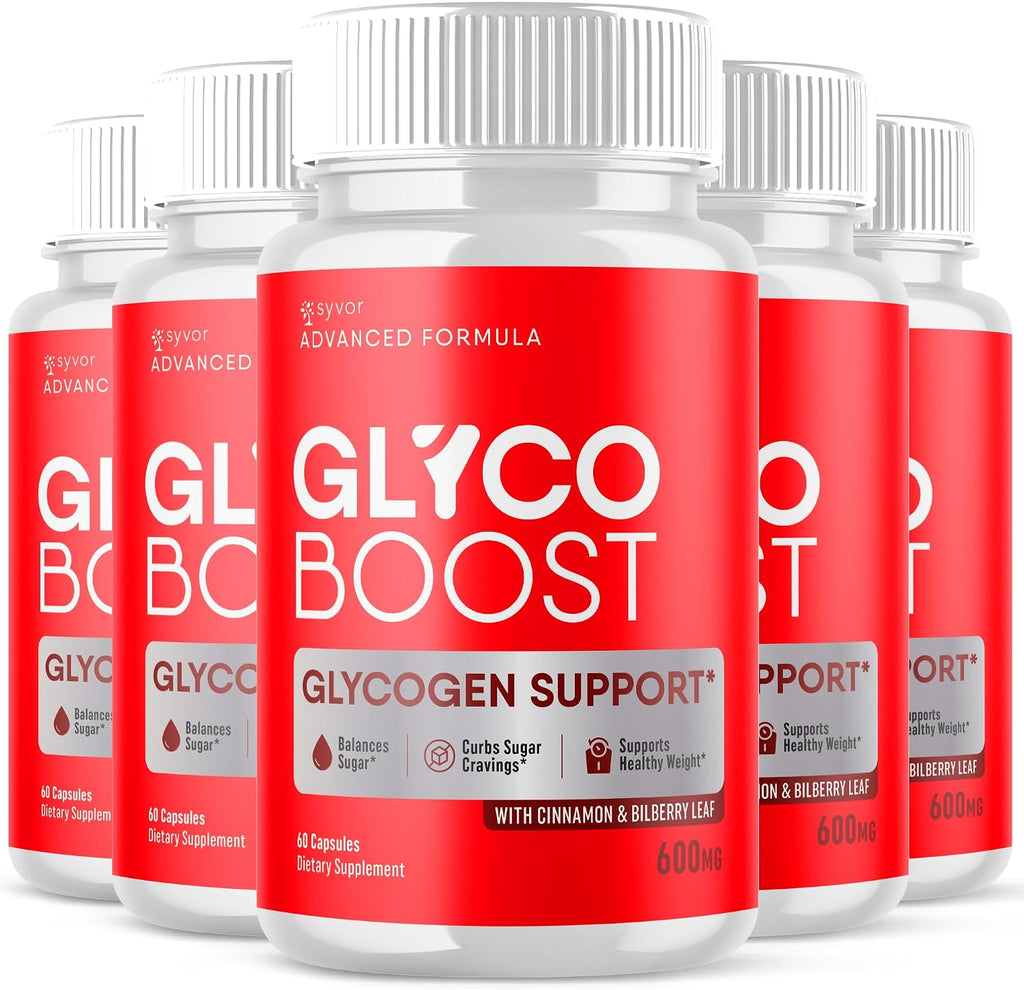 Glyco Boost Capsules, Fórmula Avanzada con Ingredientes Naturales - 5 Pack (300 Cápsulas)