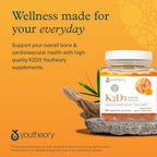 Youtheory K2D3 Gummies - 60 Gominolas de Vitamina D3 y K2, Sin Azúcar, Sabor Melocotón