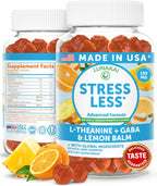 Lunakai Calm & Stress Relief Gummies – Gomas calmantes con GABA y L-teanina, 60 unidades