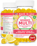 Lunakai Gominolas Multivitamínicas para Mujeres – 16 Vitaminas Esenciales – Sabor Limón – 60 Gomitas