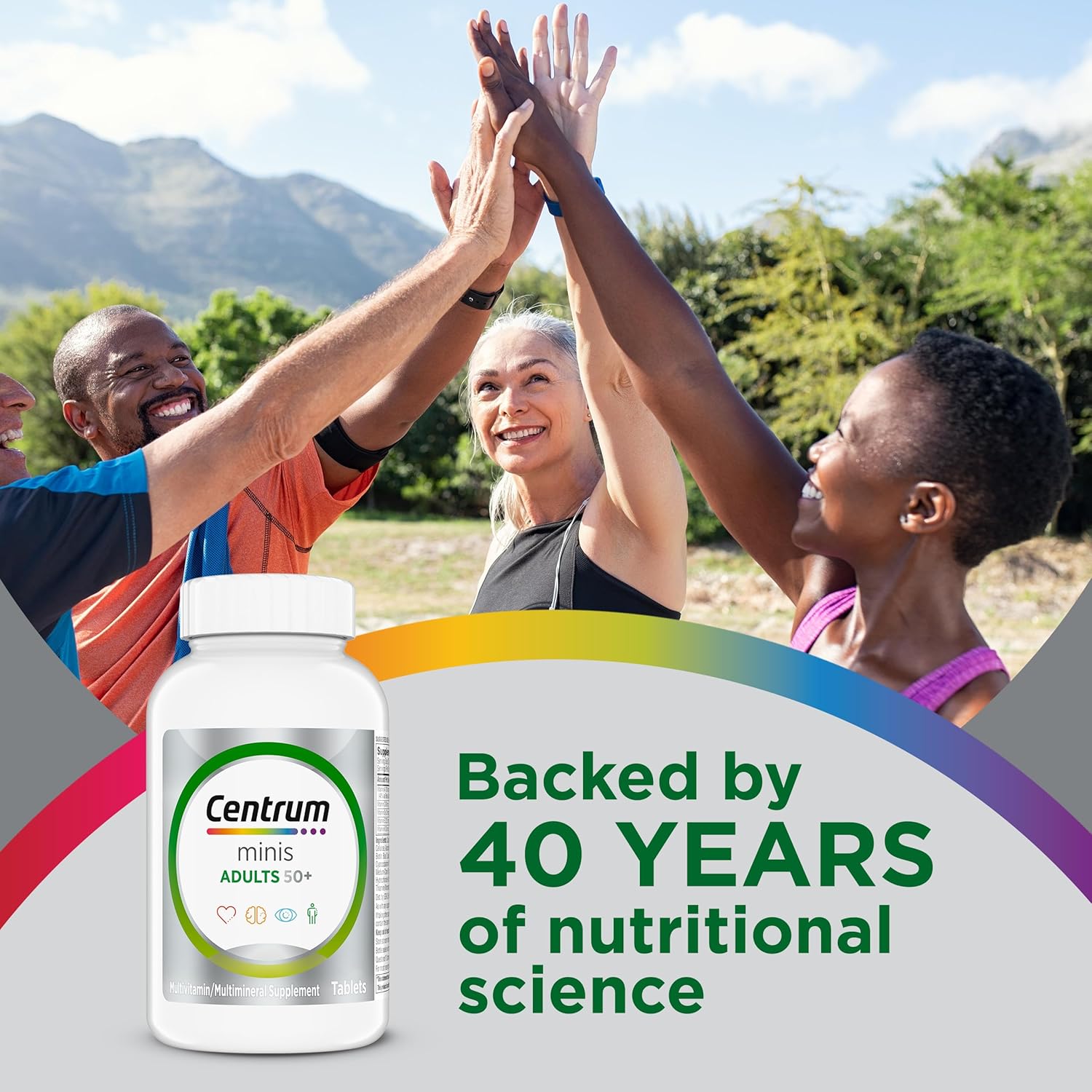 Centrum Minis Silver Multivitamínico para Adultos 50+ - 320 Comprimidos
