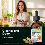 BIO KRAUTER® Extracto de Zarzaparrilla para Limpieza Hepática y Depuración, 60 ml