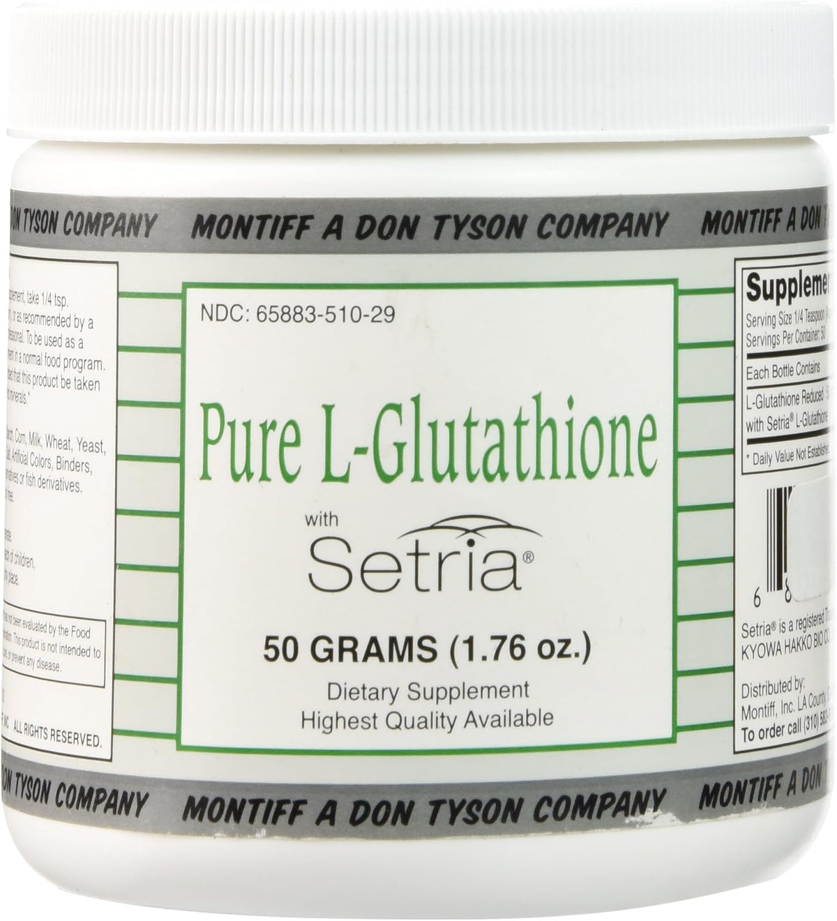 Montiff L-Glutatión Pura en Polvo - 50 Gramos – Image 1