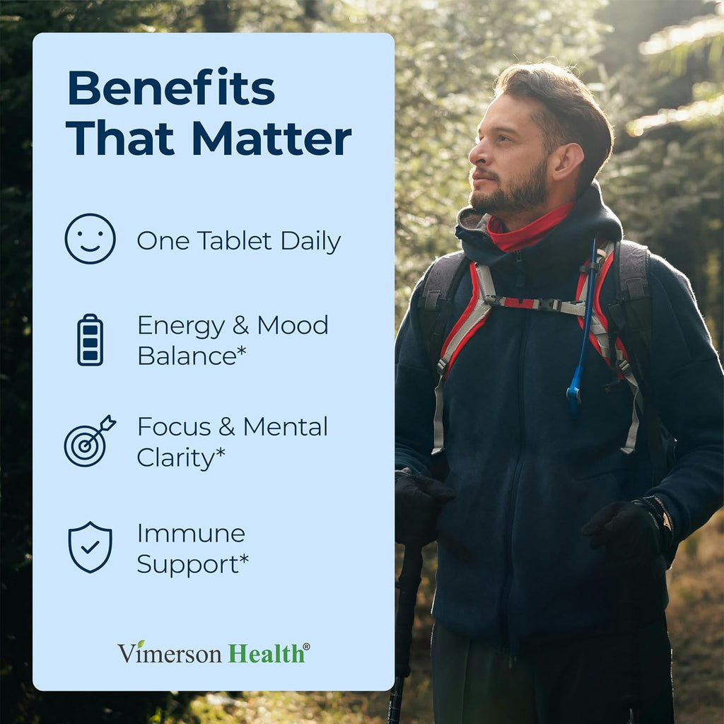 Complejo B con Vitamina B12, Niacina, B2, B6, Ácido Fólico 400 mcg - Suplemento de Vitaminas B para Mujeres y Hombres