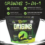 Orígenes 5-en-1 Complemento para Perros - Topper en Polvo con Proteína de Cerdo Heirloom Natural - 907 g