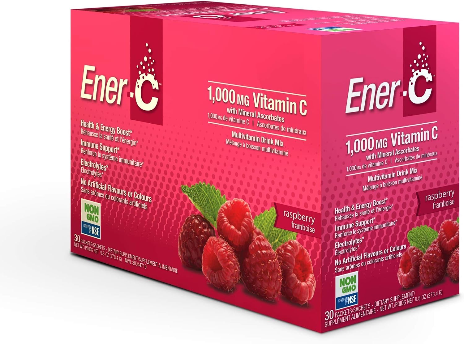 Ener-C Raspberry Multivitamin Drink Mix 30 sobres